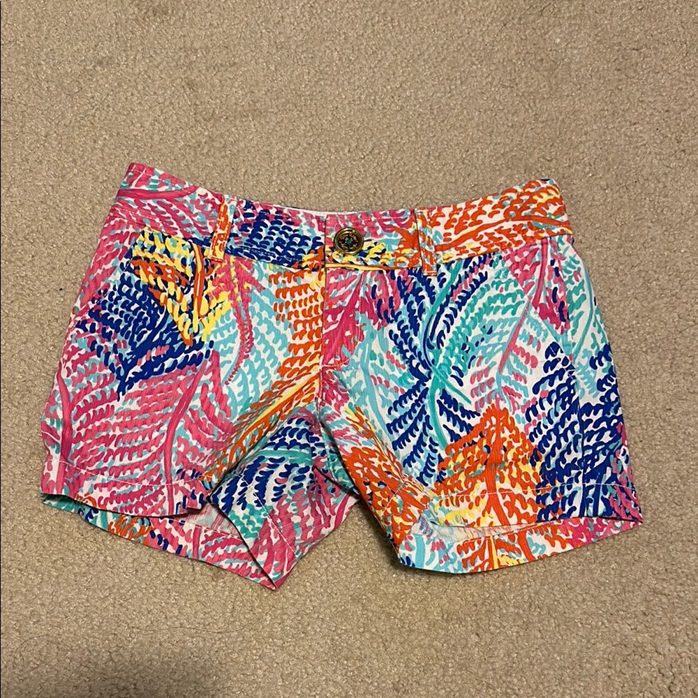 Lilly Pulitzer Pink and Orange Callahan Shorts